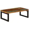 Image de vidaXL Table basse 100x50x35 cm Bois de récupération solide et acier