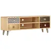 Image de vidaXL Meuble TV 120x30x40 cm Bois massif de manguier