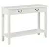 Image de vidaXL Table console Blanc 110x35x80 cm Bois