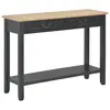 Image de vidaXL Table console Noir 110x35x80 cm Bois