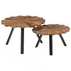 Image de vidaXL Tables basses 2 pcs Bois de récupération massif