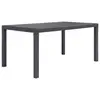 Image de vidaXL Table de jardin Marron 150x90x72 cm Plastique Aspect de rotin