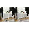 Image de vidaXL Cache-radiateurs 2 pcs blanc bois d'ingénierie 172 cm