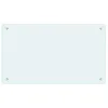 Image de vidaXL Dosseret de Cuisine Carrelage Mural Décoration Protection Anti-éclaboussures Résistant aux Rayures Maison Intérieur Couleur Lait 70x40 cm Verre Trempé