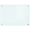 Image de vidaXL Dosseret de Cuisine Carrelage Mural Décoration Protection Anti-éclaboussures Résistant aux Rayures Couleur Lait 70x50 cm Verre Trempé