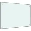 Image de vidaXL Dosseret de cuisine couleur Lait 70x50 cm Verre trempé