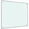 Image de vidaXL Dosseret de cuisine couleur Lait 70x60 cm Verre trempé