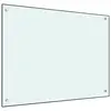 Image de vidaXL Dosseret de cuisine Blanc 80x60 cm Verre trempé