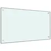Image de vidaXL Dosseret de cuisine Blanc 90x50 cm Verre trempé