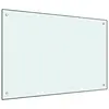 Image de vidaXL Dosseret de cuisine Blanc 90x60 cm Verre trempé