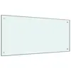 Image de vidaXL Dosseret de cuisine Blanc 100x50 cm Verre trempé