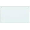 Image de vidaXL Dosseret de Cuisine Carrelage Mural Décoration Protection Anti-éclaboussures Résistant aux Rayures Couleur Lait 100x60 cm Verre Trempé