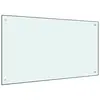 Image de vidaXL Dosseret de cuisine Blanc 100x60 cm Verre trempé