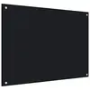 Image de vidaXL Dosseret de cuisine Noir 80x60 cm Verre trempé