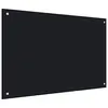 Image de vidaXL Dosseret de cuisine Noir 90x60 cm Verre trempé