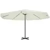 Image de vidaXL Parasol Blanc Aluminium 500 cm