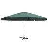 Image de vidaXL Parasol vert aluminium 500 cm