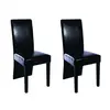 Image de vidaXL Chaises à manger lot de 2 noir similicuir