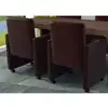 Image de vidaXL Chaises à manger lot de 2 marron similicuir