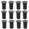 Image de vidaXL Lampes au sol d'extérieur 12 pcs rond