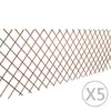 Image de vidaXL Clôture en treillis de saule 5 pcs 180x90 cm
