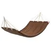 Image de vidaXL Hamac avec barre 210x150 cm Marron