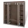 Image de vidaXL Armoire avec compartiments et tiges 45 x 150 x 176 cm Marron