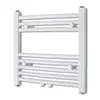 Image de vidaXL Sèche-Serviettes Chauffage Central Incurvé 480x480mm + Connecteurs
