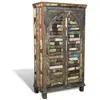 Image de vidaXL Bibliothèque multicolore 3 étagères et 2 portes Bois récupéré