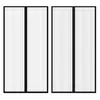 Image de vidaXL Rideau de porte contre insectes 210x100cm 2 pcs magnétique noir