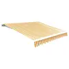 Image de vidaXL Tissu d'auvent Jaune tournesol/blanc 6 x 3 m (cadre non inclus)