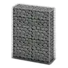 Image de vidaXL Panier de gabion avec couvercle Fil galvanisé 100 x 80 x 30 cm