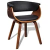 Image de vidaXL Chaise à manger bois courbé et similicuir