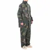 Image de vidaXL Combinaison de pluie avec capuche 2 pcs Hommes Camouflage L