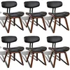 Image de vidaXL Chaises à Manger Lot de 6 Bois courbé et Similicuir