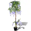 Image de vidaXL Wisteria artificiel avec Pot 120 cm