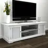 Image de vidaXL Meuble TV Blanc Bois