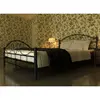 Image de vidaXL Lit avec matelas Noir Métal 180 x 200 cm