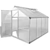 Image de vidaXL Serre renforcée en aluminium avec cadre de base 6,05 m²