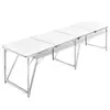 Image de vidaXL Table pliante de camping en aluminium avec hauteur ajustable