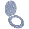 Image de vidaXL Abatant de WC avec couvercle design porcelaine