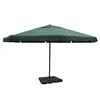 Image de vidaXL Parasol de jardin avec base portable aluminium vert
