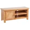 Image de vidaXL Meuble TV 103 x 36 x 46 cm Bois de chêne solide