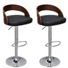 Image de vidaXL Tabourets de bar lot de 2 bois courbé