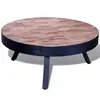 Image de vidaXL Table basse ronde Bois de teck recyclé