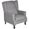 Image de vidaXL Fauteuil gris tissu