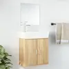 Image de vidaXL Ensemble de meubles salle de bain 2 pcs chêne bois d'ingénierie