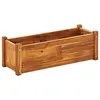 Image de vidaXL Lit surélevé de jardin Bois d'acacia 76x27,6x25 cm