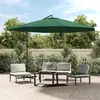 Image de vidaXL Parasol de jardin en porte-à-faux 3,5 m vert