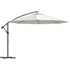 Image de vidaXL Parasol de jardin en porte-à-faux 3,5 m blanc sable
